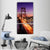 San Francisco Skyline And Bay Bridge Vertical Canvas Wall Art-3 Vertical-Gallery Wrap-12" x 25"-Tiaracle