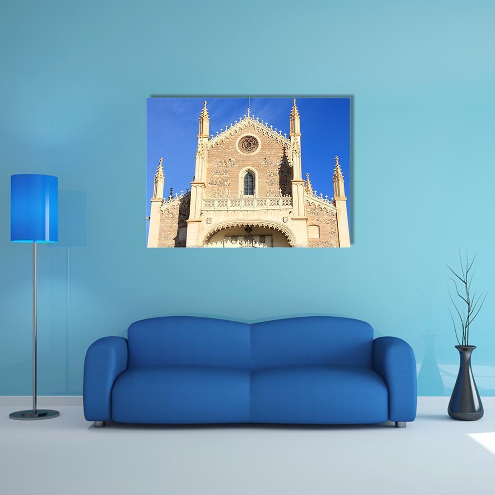 San Jeronimo Church In Madrid Canvas Wall Art-1 Piece-Gallery Wrap-48" x 32"-Tiaracle