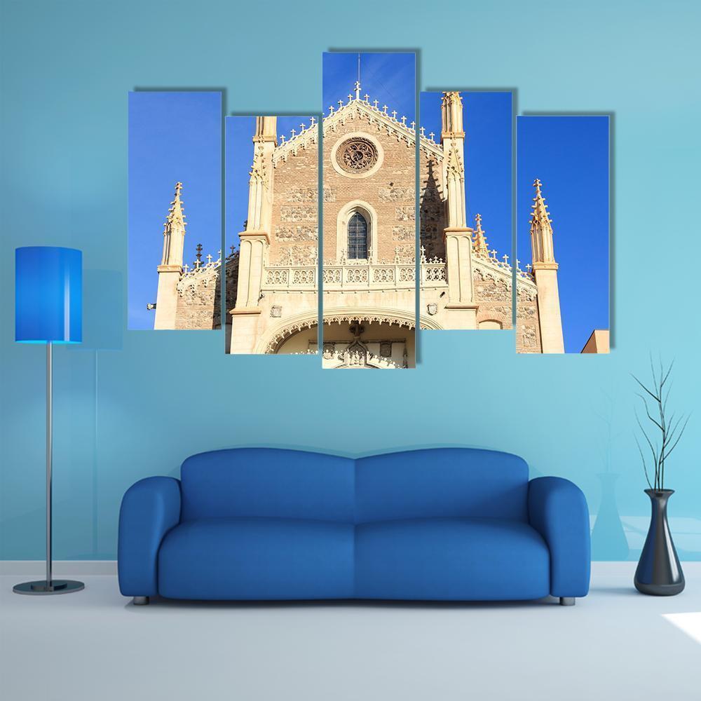 San Jeronimo Church In Madrid Canvas Wall Art-5 Pop-Gallery Wrap-47" x 32"-Tiaracle