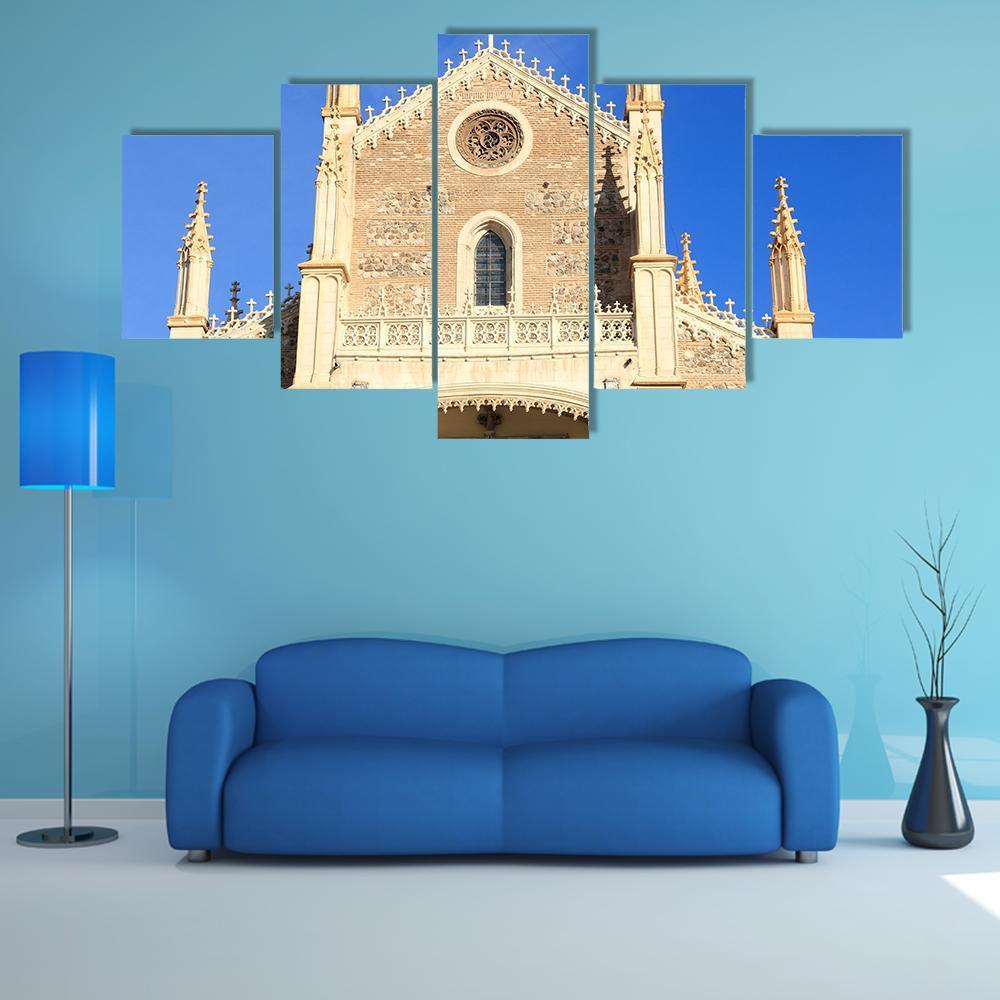San Jeronimo Church In Madrid Canvas Wall Art-5 Star-Gallery Wrap-62" x 32"-Tiaracle