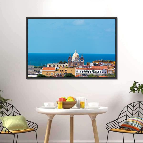San Pedro Claver Church Canvas Wall Art-3 Horizontal-Gallery Wrap-25" x 16"-Tiaracle