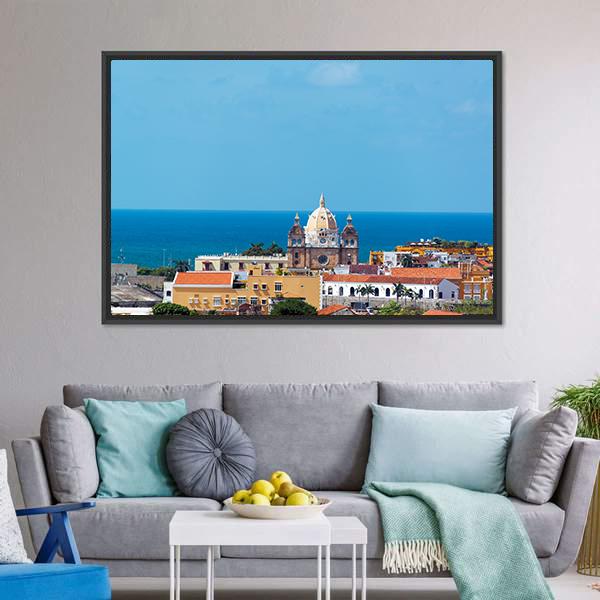 San Pedro Claver Church Canvas Wall Art-3 Horizontal-Gallery Wrap-25" x 16"-Tiaracle