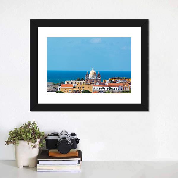 San Pedro Claver Church Canvas Wall Art-1 Piece-Framed Print-20" x 16"-Tiaracle