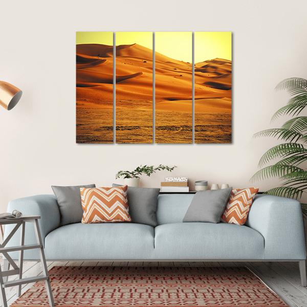 Sand Dune Formations Canvas Wall Art-4 Horizontal-Gallery Wrap-34" x 24"-Tiaracle