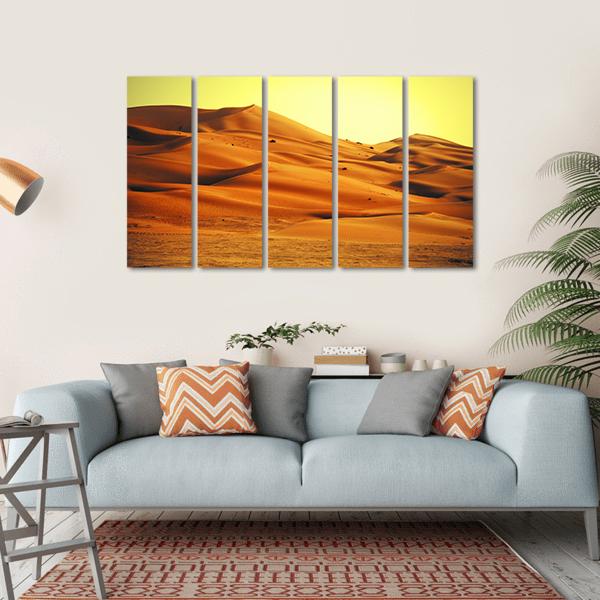 Sand Dune Formations Canvas Wall Art-5 Horizontal-Gallery Wrap-22" x 12"-Tiaracle