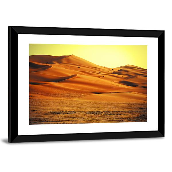 Sand Dune Formations Canvas Wall Art-3 Horizontal-Gallery Wrap-25&quot; x 16&quot;-Tiaracle