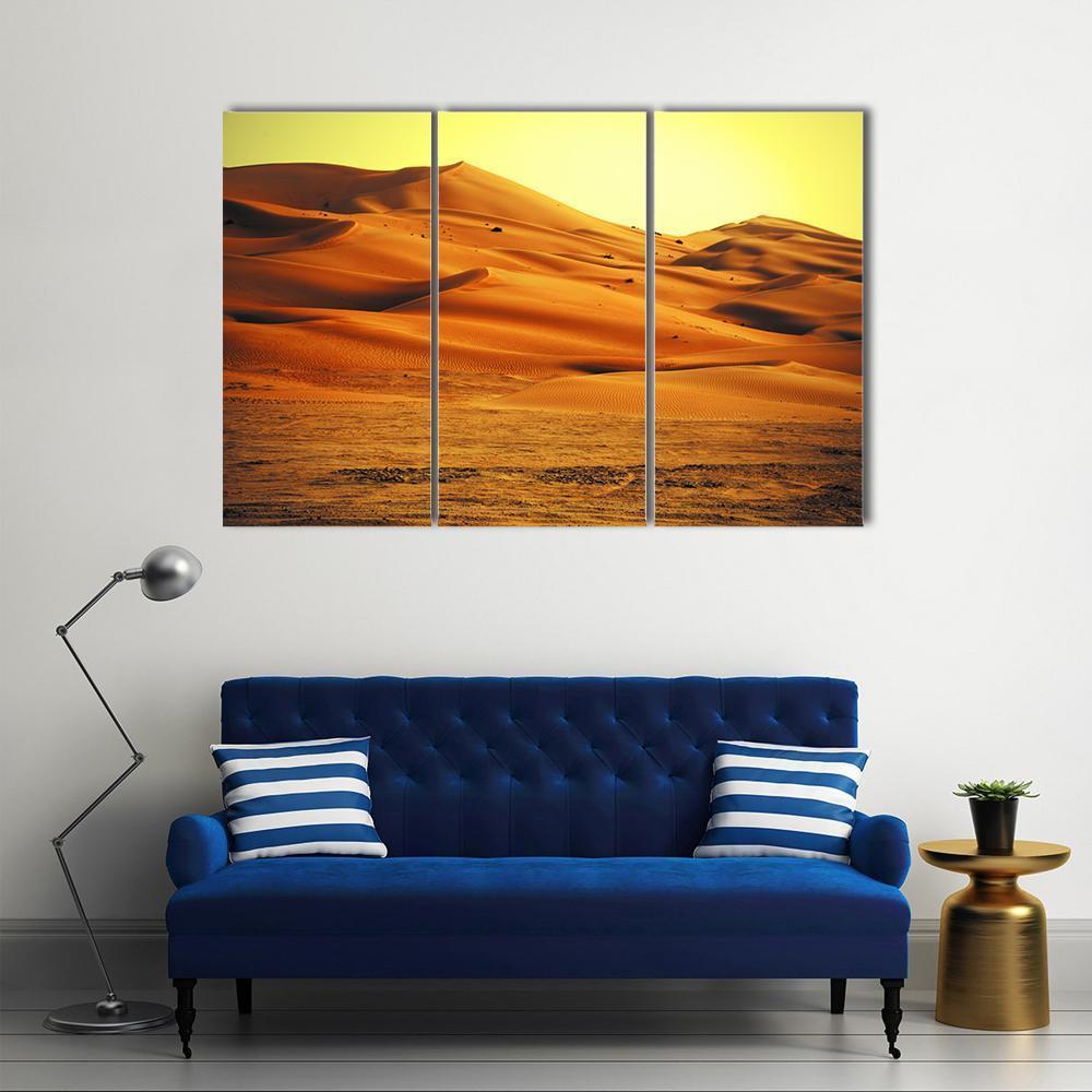 Sand Dune Formations Canvas Wall Art-3 Horizontal-Gallery Wrap-37" x 24"-Tiaracle