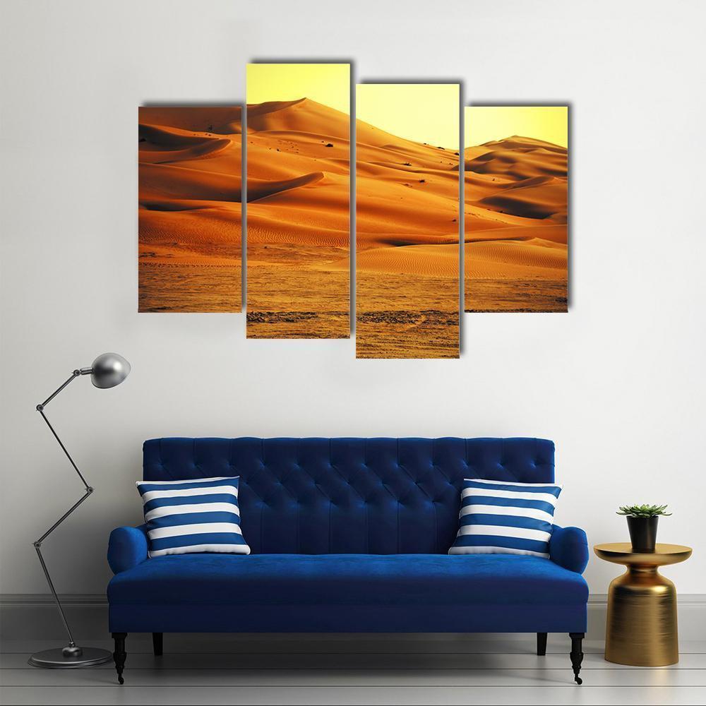 Sand Dune Formations Canvas Wall Art-4 Pop-Gallery Wrap-50&quot; x 32&quot;-Tiaracle