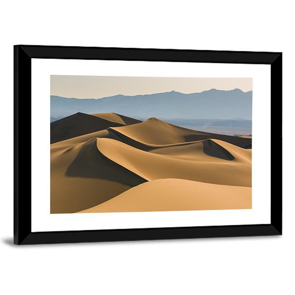 Sand Dunes Over Sunrise Sky Canvas Wall Art-3 Horizontal-Gallery Wrap-25" x 16"-Tiaracle