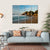 Sandy Beach With Rocks At Sunrise Canvas Wall Art-4 Horizontal-Gallery Wrap-34" x 24"-Tiaracle