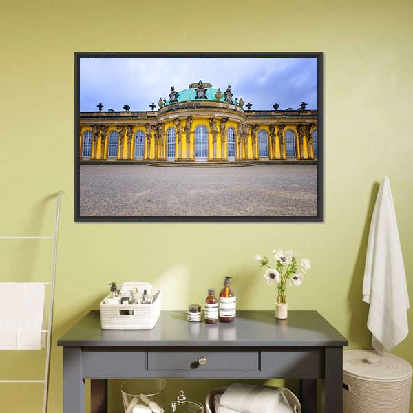 Sans Souci Palace Canvas Wall Art-1 Piece-Floating Frame-24" x 16"-Tiaracle