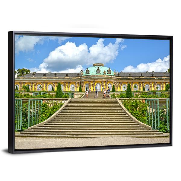 Sanssouci Palace Canvas Wall Art-3 Horizontal-Gallery Wrap-25" x 16"-Tiaracle