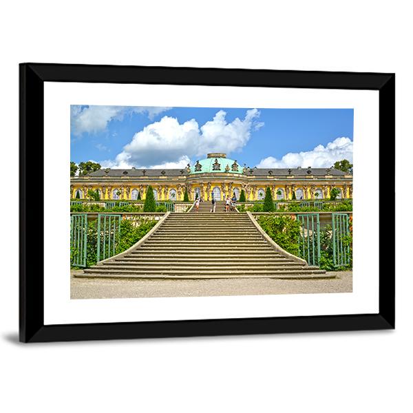 Sanssouci Palace Canvas Wall Art-3 Horizontal-Gallery Wrap-25" x 16"-Tiaracle