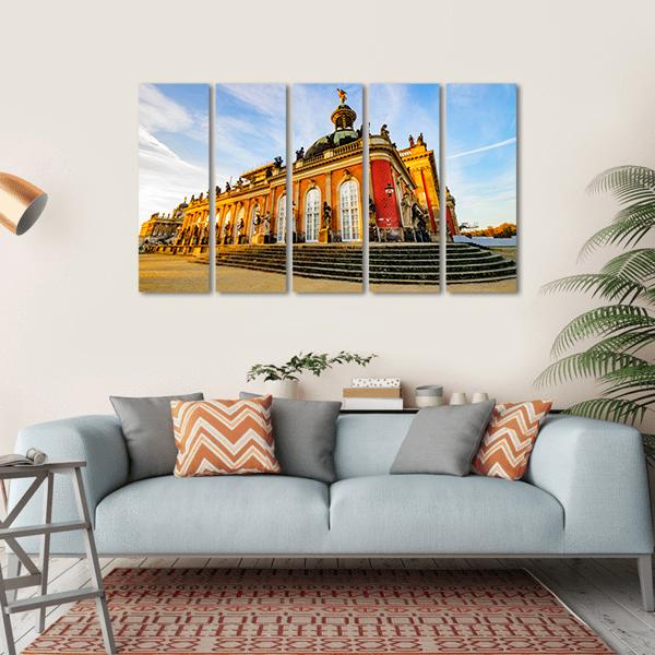 Sanssouci Palace In Potsdam Canvas Wall Art-5 Horizontal-Gallery Wrap-22" x 12"-Tiaracle