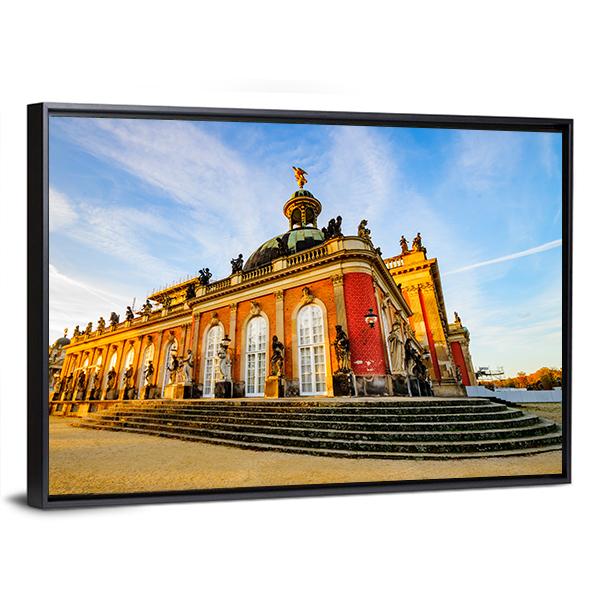 Sanssouci Palace In Potsdam Canvas Wall Art-3 Horizontal-Gallery Wrap-25" x 16"-Tiaracle