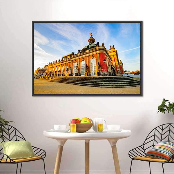 Sanssouci Palace In Potsdam Canvas Wall Art-3 Horizontal-Gallery Wrap-25" x 16"-Tiaracle