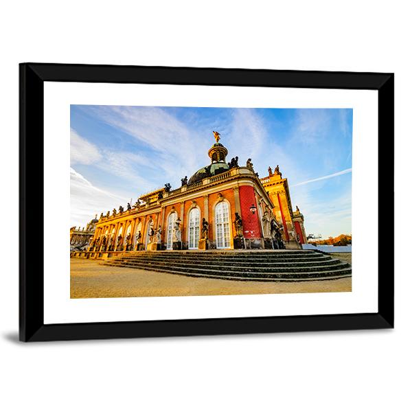 Sanssouci Palace In Potsdam Canvas Wall Art-3 Horizontal-Gallery Wrap-25" x 16"-Tiaracle