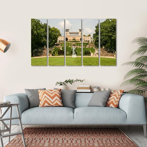 Sanssouci Park Germany Canvas Wall Art-5 Horizontal-Gallery Wrap-22" x 12"-Tiaracle