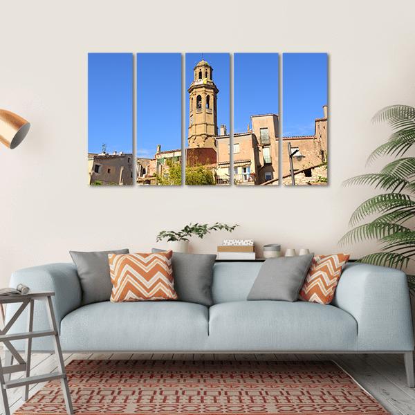 Sant Pere Church Of Calaf Canvas Wall Art-5 Horizontal-Gallery Wrap-22" x 12"-Tiaracle