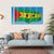 Sao Tome And Principe Flag Canvas Wall Art-5 Horizontal-Gallery Wrap-22" x 12"-Tiaracle