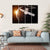 Satellite Orbiting The Planet Earth Canvas Wall Art-4 Horizontal-Gallery Wrap-34" x 24"-Tiaracle