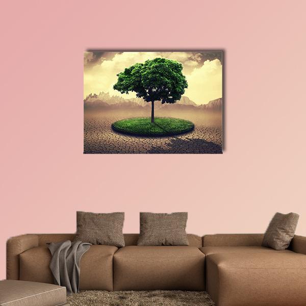 Save The Earth Canvas Wall Art-1 Piece-Gallery Wrap-48" x 32"-Tiaracle