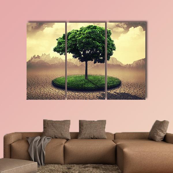 Save The Earth Canvas Wall Art-3 Horizontal-Gallery Wrap-37" x 24"-Tiaracle