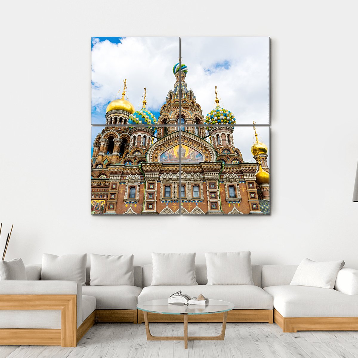 Savior On Spilled Blood Canvas Wall Art-4 Square-Gallery Wrap-17" x 17"-Tiaracle