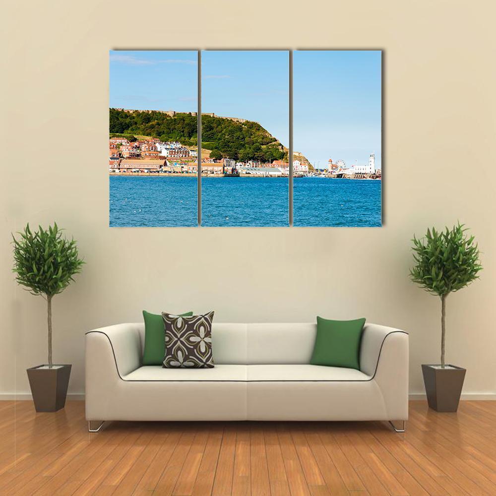 Scarborough South Bay Harbor Canvas Wall Art-3 Horizontal-Gallery Wrap-37" x 24"-Tiaracle