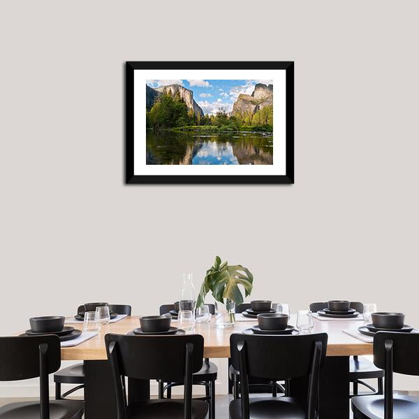 Scenery At Yosemite National Park Canvas Wall Art-3 Horizontal-Gallery Wrap-25" x 16"-Tiaracle