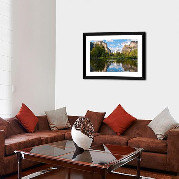 Scenery At Yosemite National Park Canvas Wall Art-3 Horizontal-Gallery Wrap-25" x 16"-Tiaracle