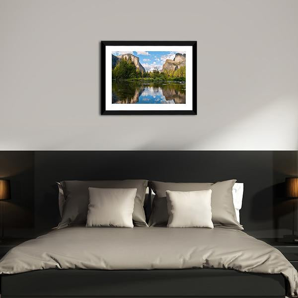 Scenery At Yosemite National Park Canvas Wall Art-3 Horizontal-Gallery Wrap-25" x 16"-Tiaracle