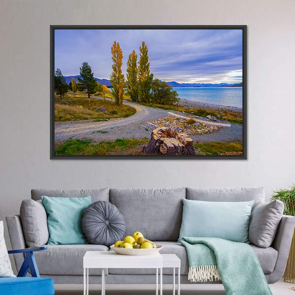 Scenery Of New Zealand Canvas Wall Art-3 Horizontal-Gallery Wrap-25" x 16"-Tiaracle