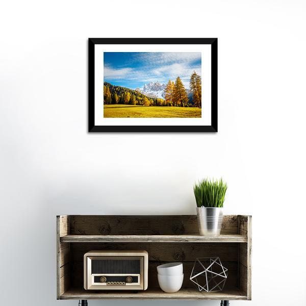 Scenic Alpine Peaks Durrenstein Canvas Wall Art-1 Piece-Framed Print-20" x 16"-Tiaracle