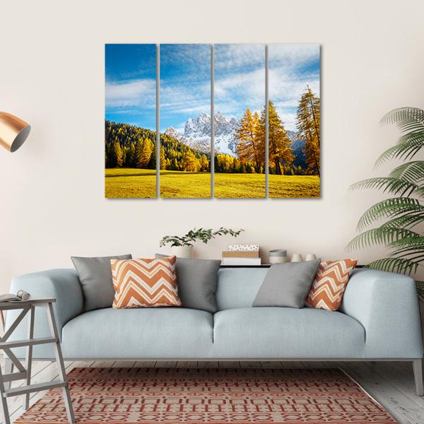 Scenic Alpine Peaks Durrenstein Canvas Wall Art-4 Horizontal-Gallery Wrap-34" x 24"-Tiaracle