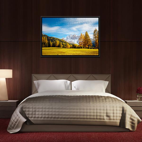 Scenic Alpine Peaks Durrenstein Canvas Wall Art-5 Horizontal-Gallery Wrap-22" x 12"-Tiaracle