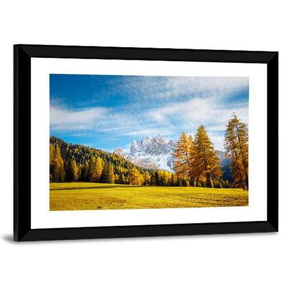 Scenic Alpine Peaks Durrenstein Canvas Wall Art-5 Horizontal-Gallery Wrap-22" x 12"-Tiaracle