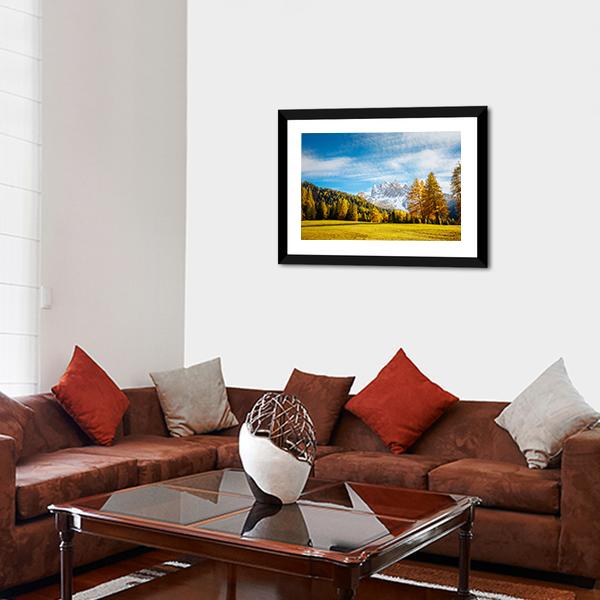 Scenic Alpine Peaks Durrenstein Canvas Wall Art-5 Horizontal-Gallery Wrap-22" x 12"-Tiaracle