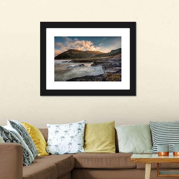 Scenic Cape Perpetua On The Oregon Coast Canvas Wall Art-3 Horizontal-Gallery Wrap-25" x 16"-Tiaracle
