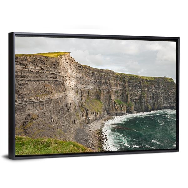 Scenic Cliffs Of Moher Canvas Wall Art-3 Horizontal-Gallery Wrap-25" x 16"-Tiaracle