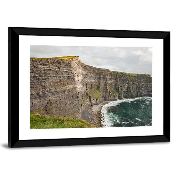 Scenic Cliffs Of Moher Canvas Wall Art-3 Horizontal-Gallery Wrap-25" x 16"-Tiaracle