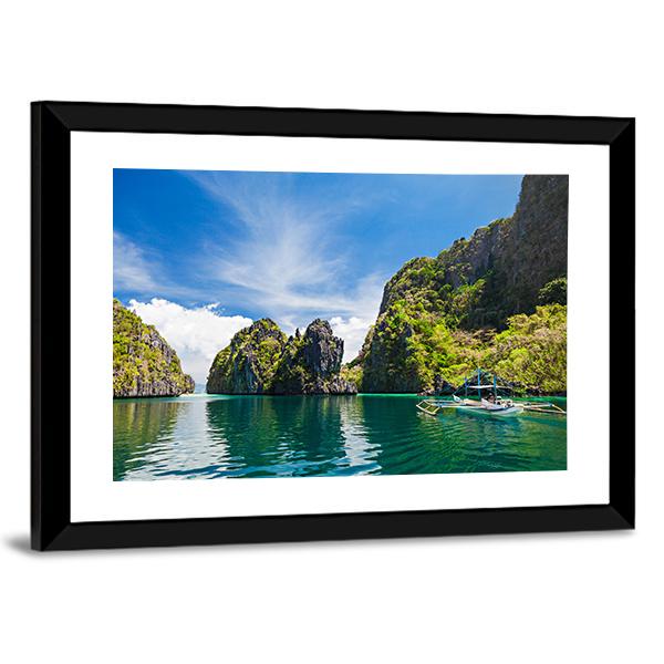 Scenic Filipino Island Canvas Wall Art-3 Horizontal-Gallery Wrap-25&quot; x 16&quot;-Tiaracle