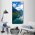 Scenic Geiranger Fjord In Norway Vertical Canvas Wall Art-1 Vertical-Gallery Wrap-12" x 24"-Tiaracle
