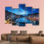 Grand Canal In Sunset Time Canvas Wall Art-5 Pop-Gallery Wrap-47" x 32"-Tiaracle