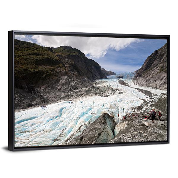 Scenic Landscape At Franz Josef Glacier Canvas Wall Art-3 Horizontal-Gallery Wrap-25" x 16"-Tiaracle