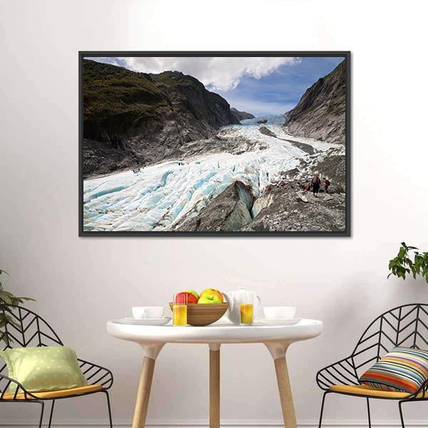 Scenic Landscape At Franz Josef Glacier Canvas Wall Art-3 Horizontal-Gallery Wrap-25" x 16"-Tiaracle