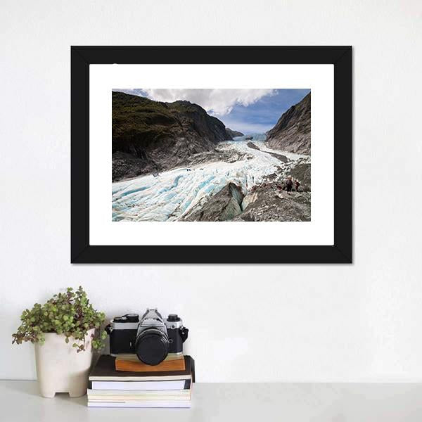 Scenic Landscape At Franz Josef Glacier Canvas Wall Art-1 Piece-Framed Print-20" x 16"-Tiaracle