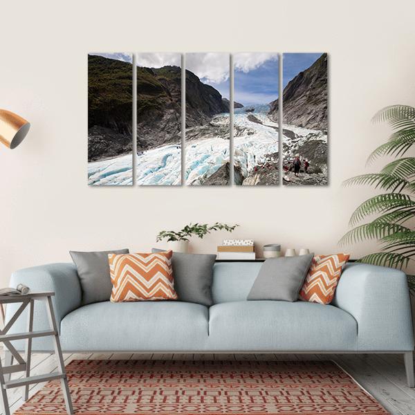Scenic Landscape At Franz Josef Glacier Canvas Wall Art-5 Horizontal-Gallery Wrap-22" x 12"-Tiaracle