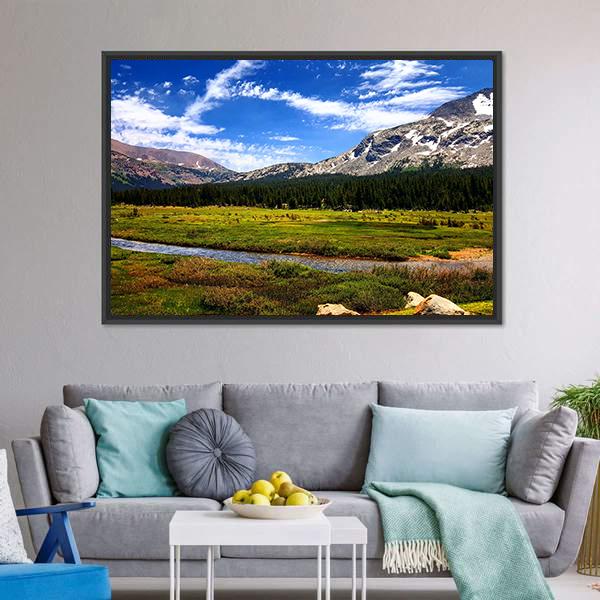 Scenic Landscape Of Colorado Panoramic Canvas Wall Art-1 Piece-36" x 12"-Tiaracle