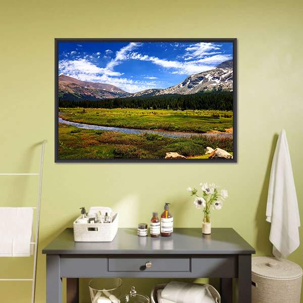Scenic Landscape Of Colorado Panoramic Canvas Wall Art-1 Piece-36" x 12"-Tiaracle